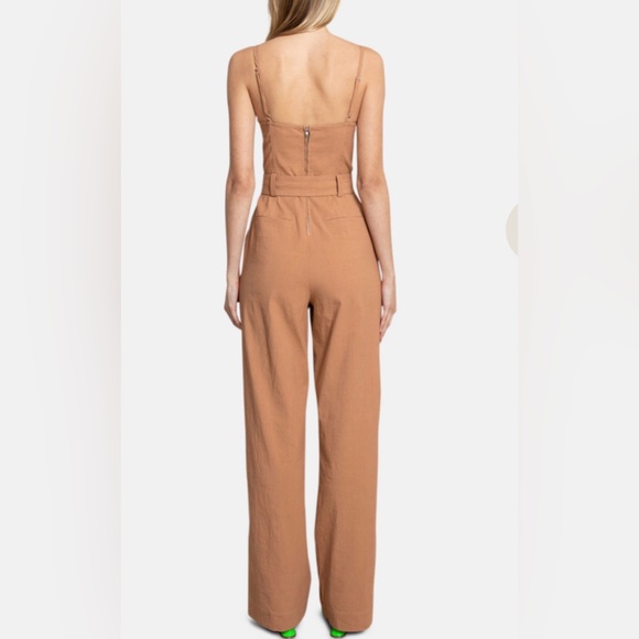 A.L.C. Mila Tan Jumpsuit, Noisette - Picture 2 of 11